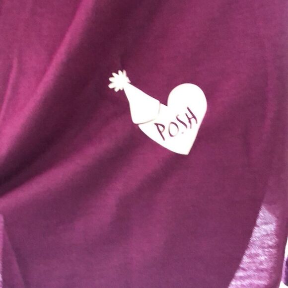 POSH Party like a Posh Star Long Sleeve V Neck Top - Picture 2 of 3